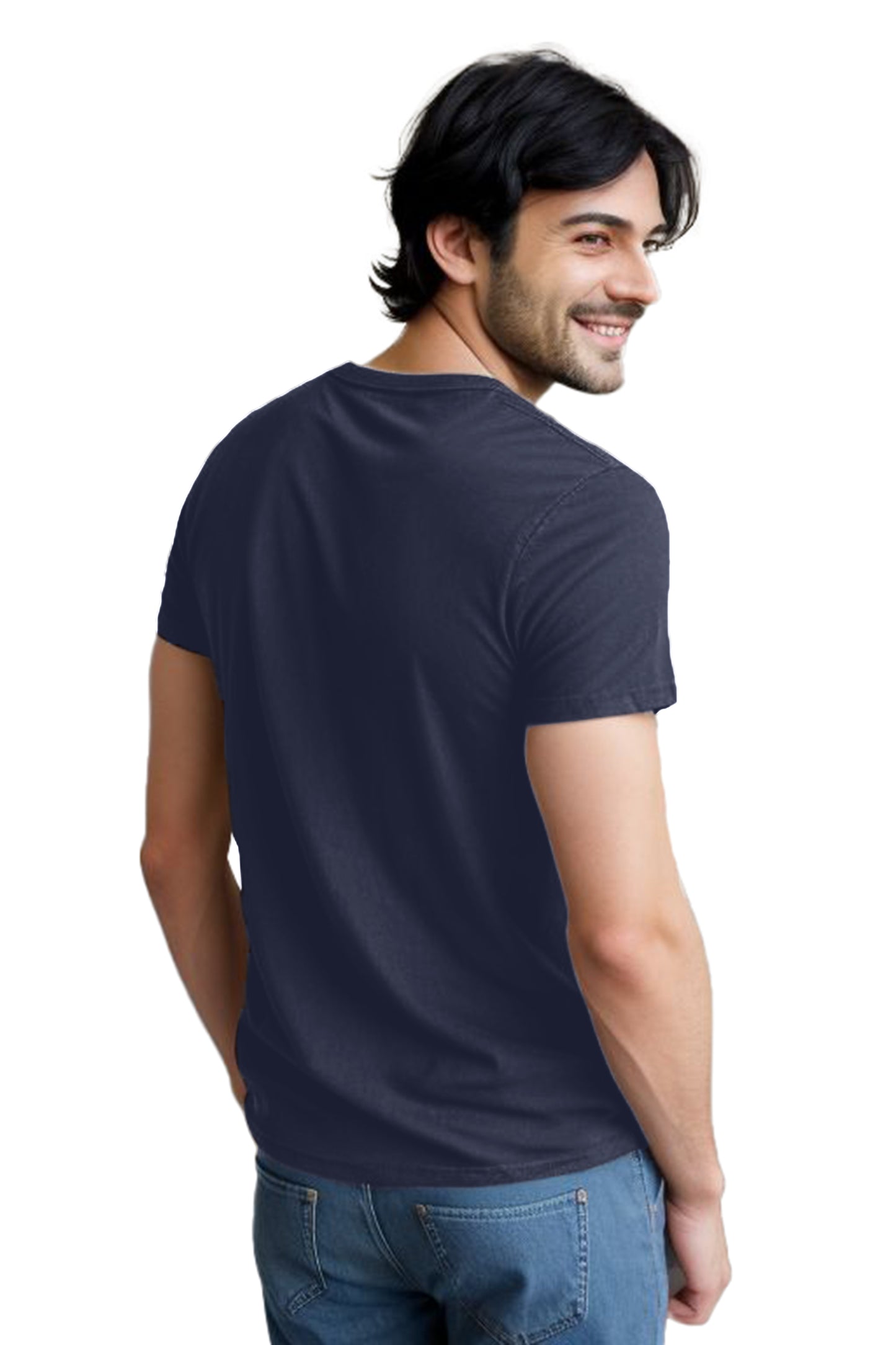 Stylish Men's cotton plain tshirt - Round neck