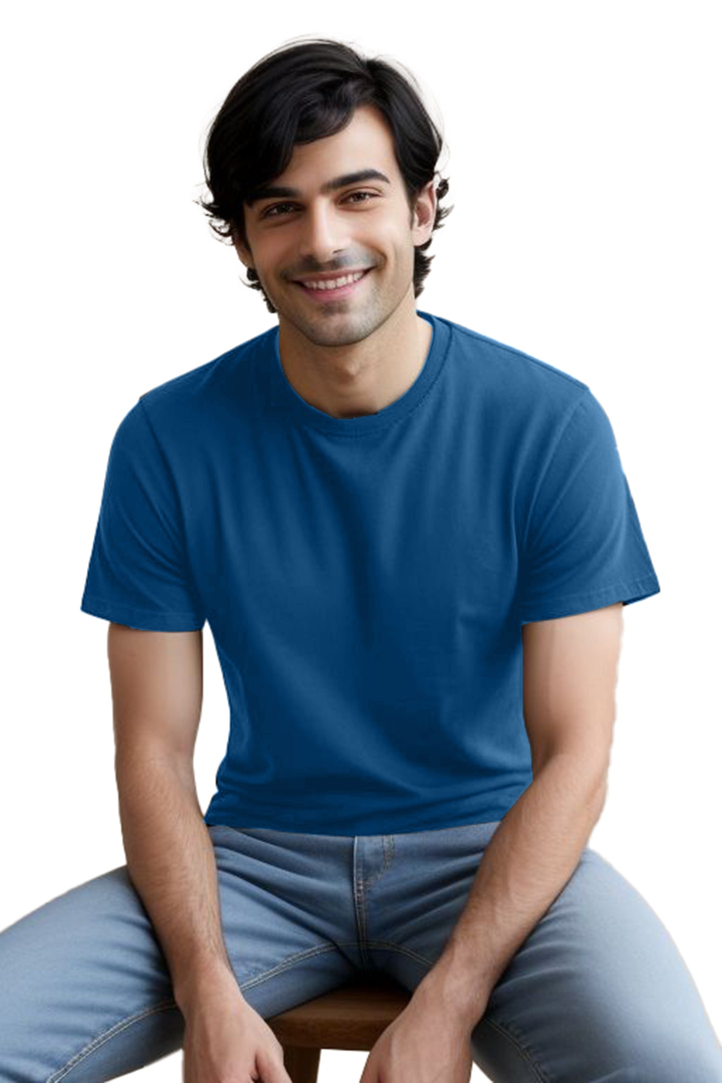 Stylish Men's cotton plain tshirt - Round neck