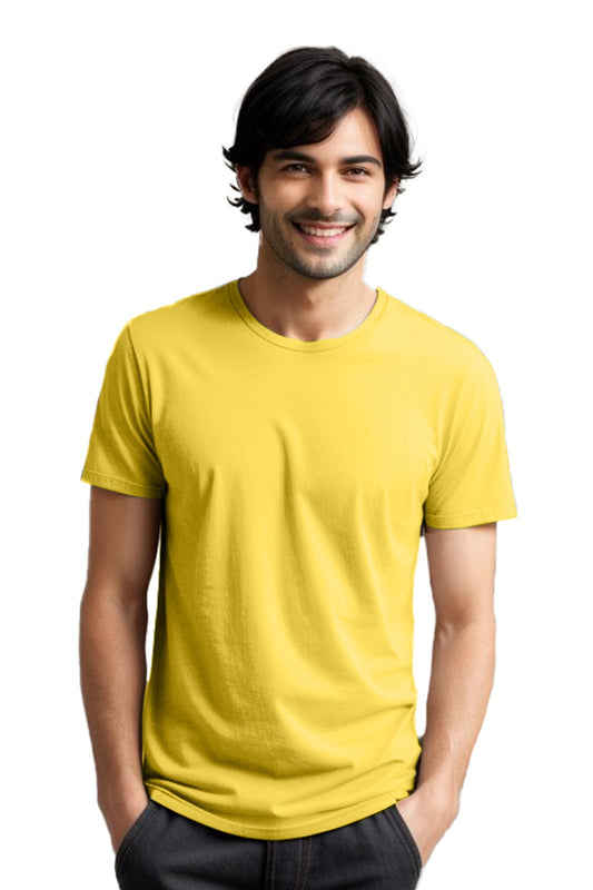 Stylish Men's cotton plain tshirt - Round neck