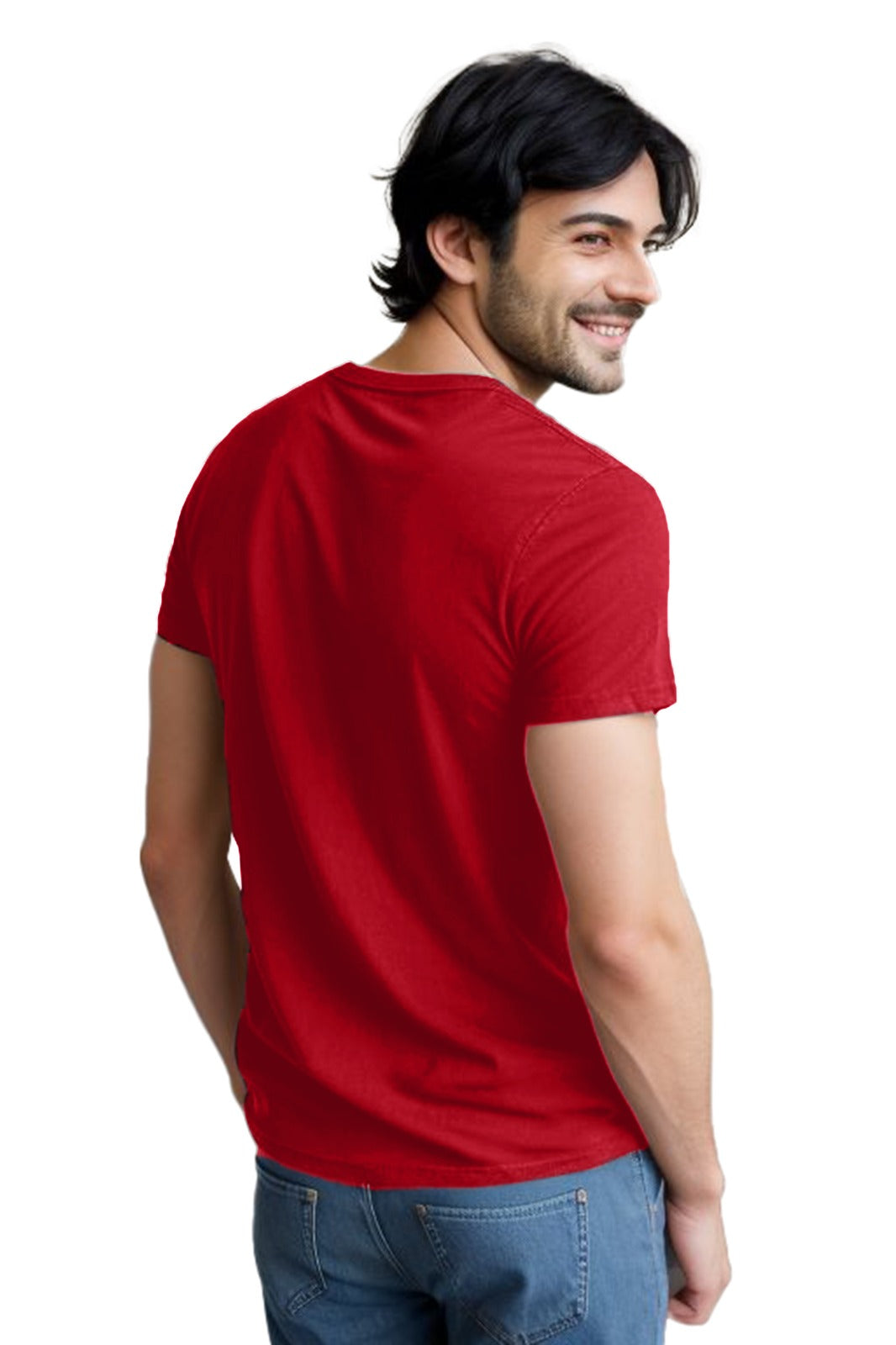 Stylish Men's cotton plain tshirt - Round neck