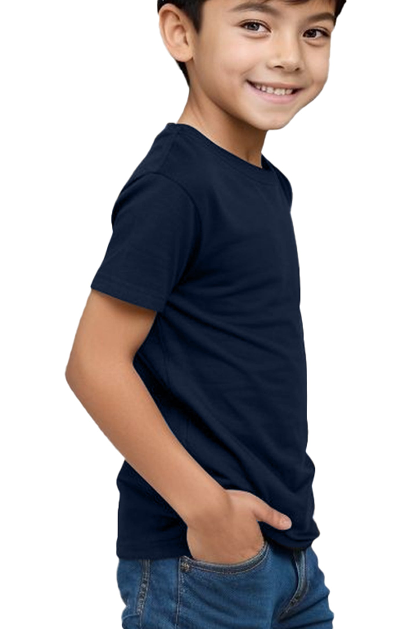 kid's cotton plain t shirt