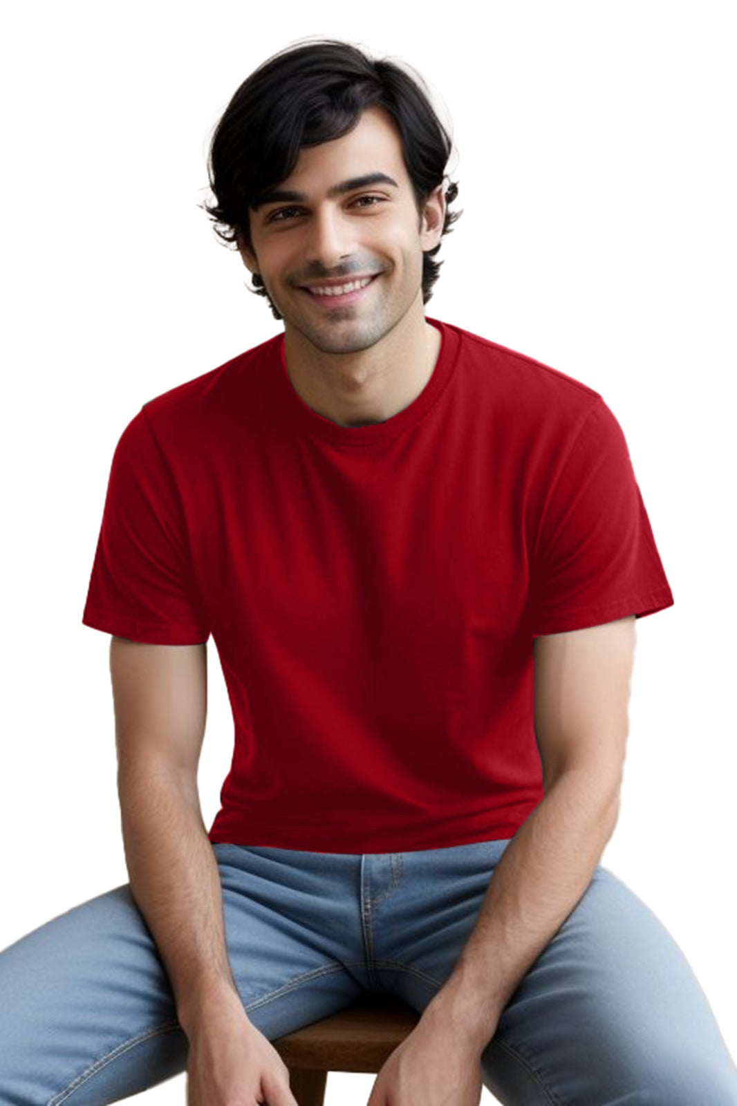 Stylish Men's cotton plain tshirt - Round neck