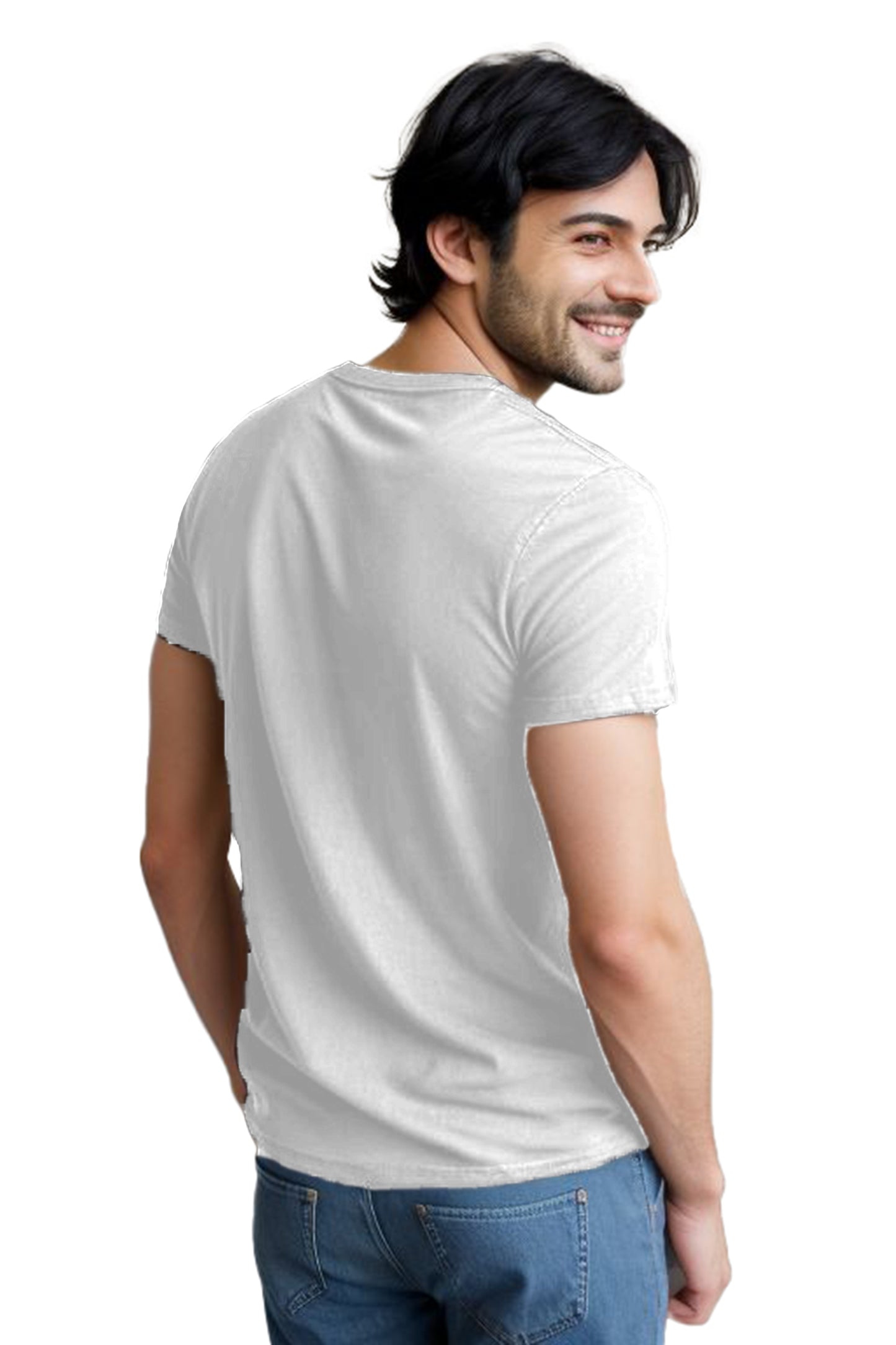 Stylish Men's cotton plain tshirt - Round neck