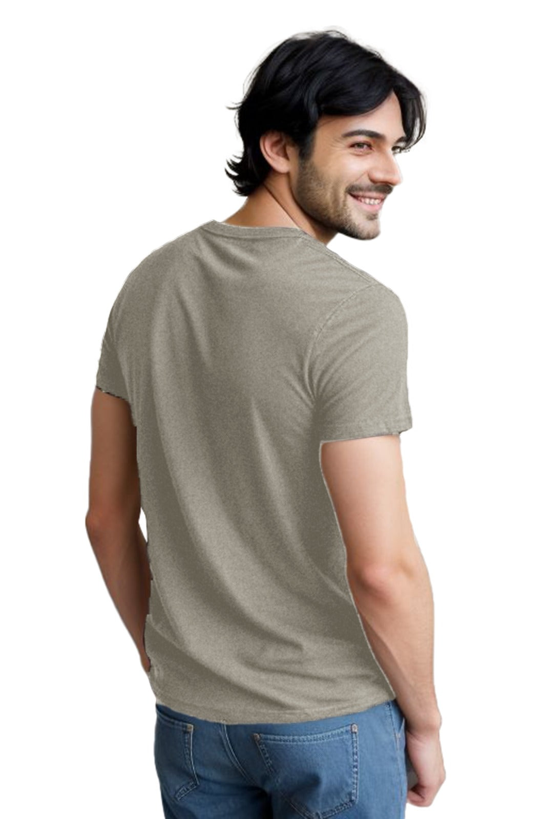 Stylish Men's cotton plain tshirt - Round neck