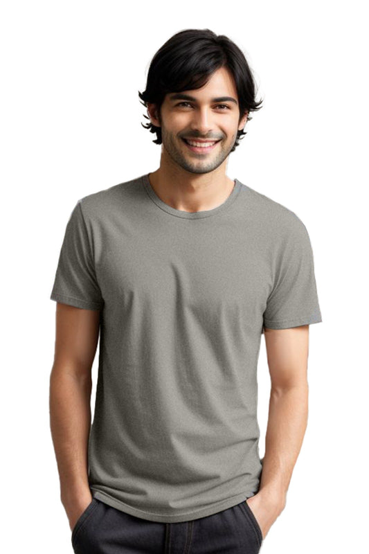 Stylish Men's cotton plain tshirt - Round neck