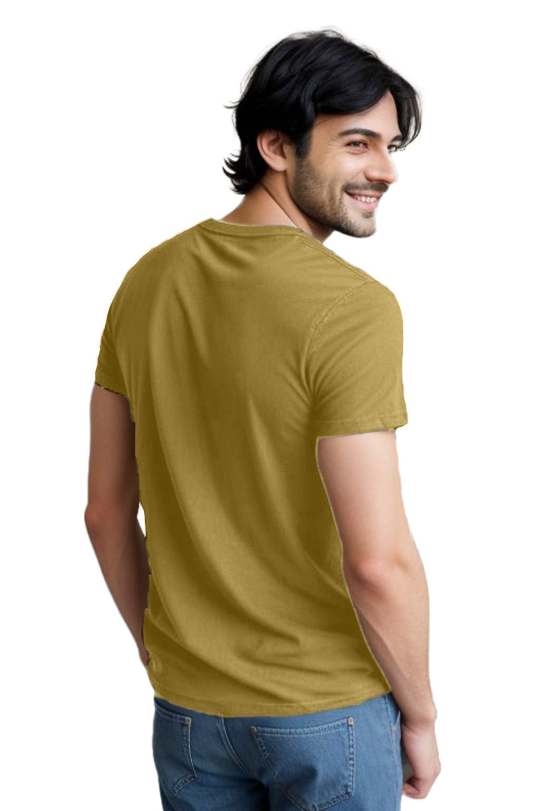 Stylish Men's cotton plain tshirt - Round neck