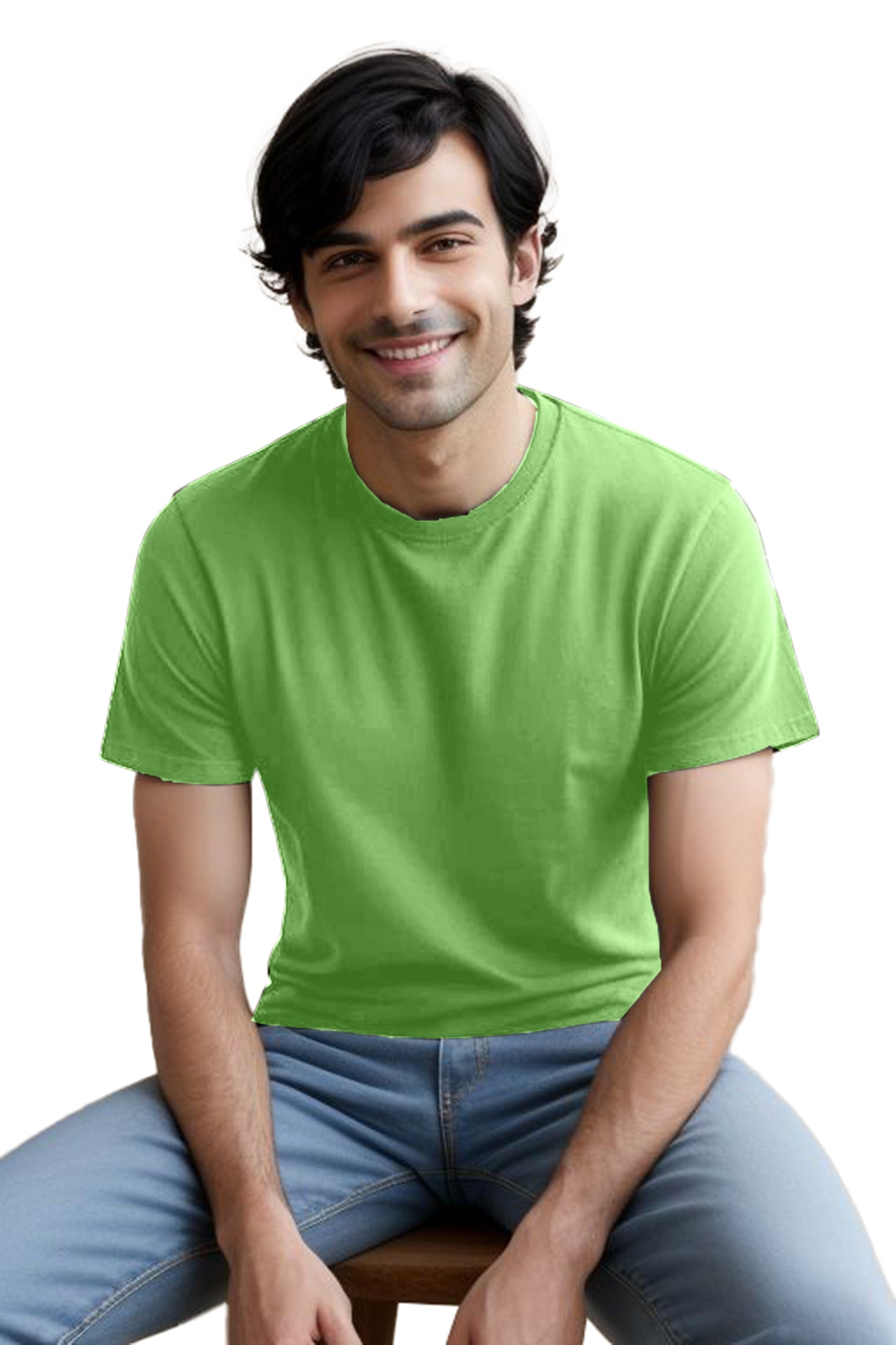 Stylish Men's cotton plain tshirt - Round neck